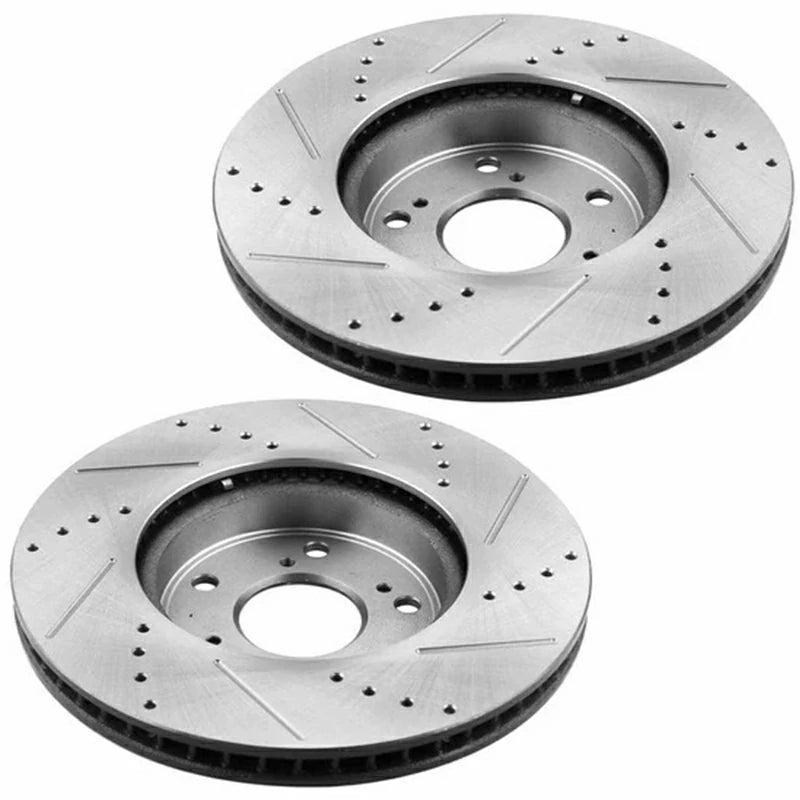 MotorbyMotor 12040086-D1654 Honda Accord Front Brake Rotors & Pads Kit