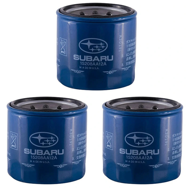 Subaru 15208AA12A Engine Oil Filter - 3 PCS