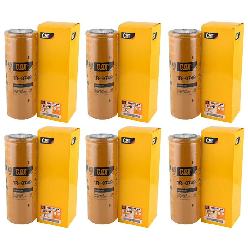 Caterpillar 1R-0749 1R0749 Fuel Filter - 6 PCS