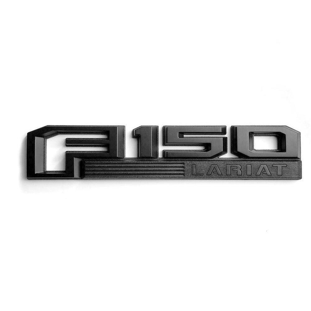Ford F-150 Lariat Fender Side Emblems Black GL3Z-16720-E 2015-2020