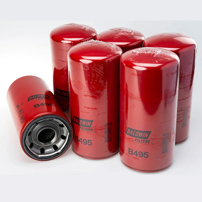 Baldwin B495 Spin‑On Lube Oil Filter - 6 pcs