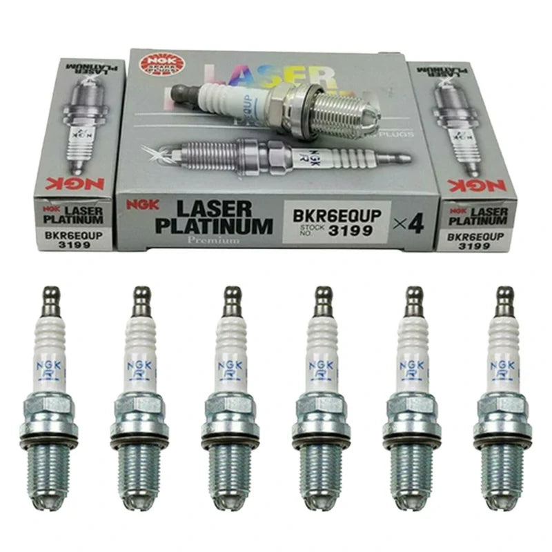 BMW BKR6EQUP Spark Plugs NGK 3199 - 6pcs