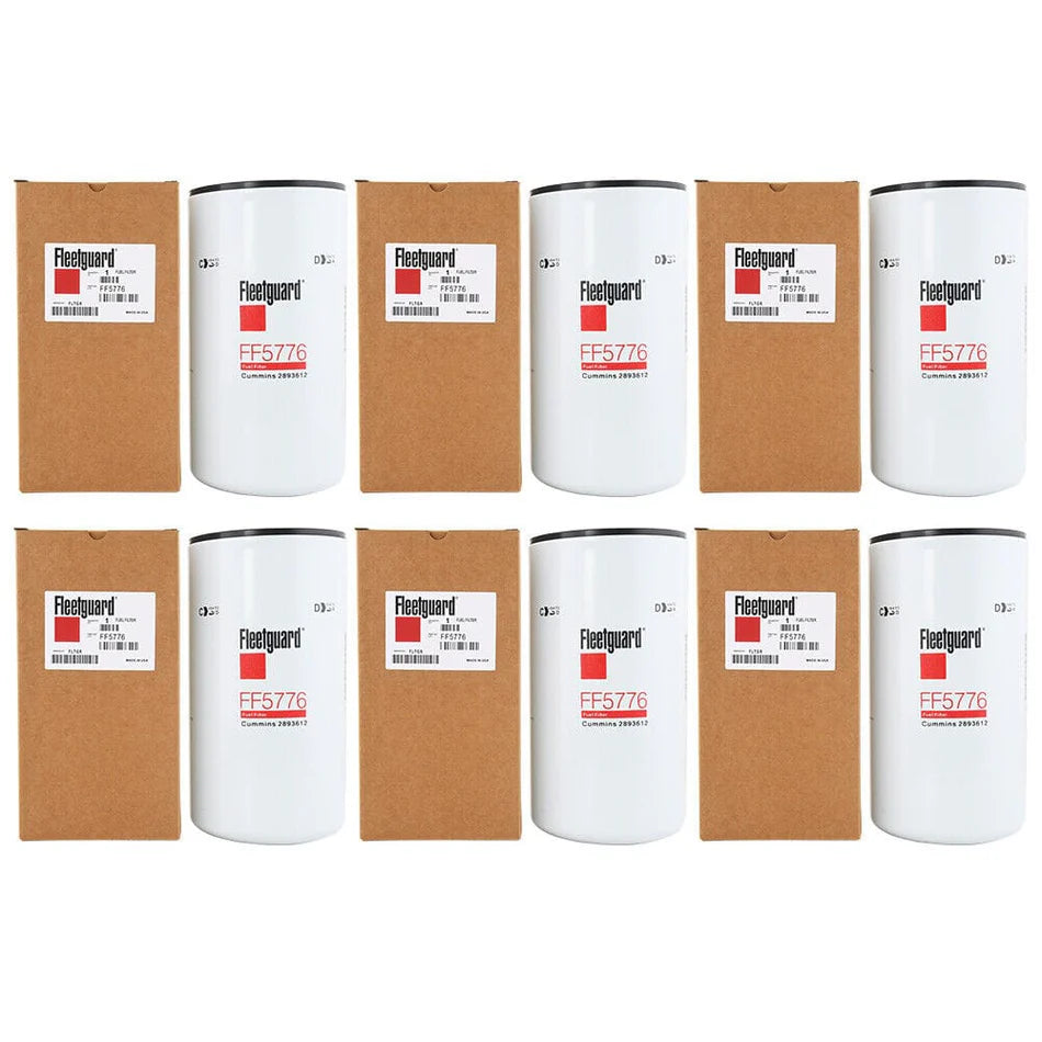 Fleetguard FF5776 2893612 Secondary Spin-On Fuel Filter - 6 KIT