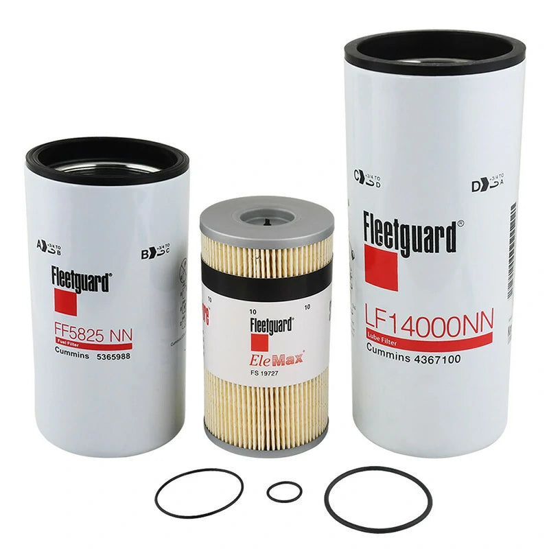 Fleetguard Oil Change Kit MK13855 LF14000NN FF5776 FS19727 for Cummins
