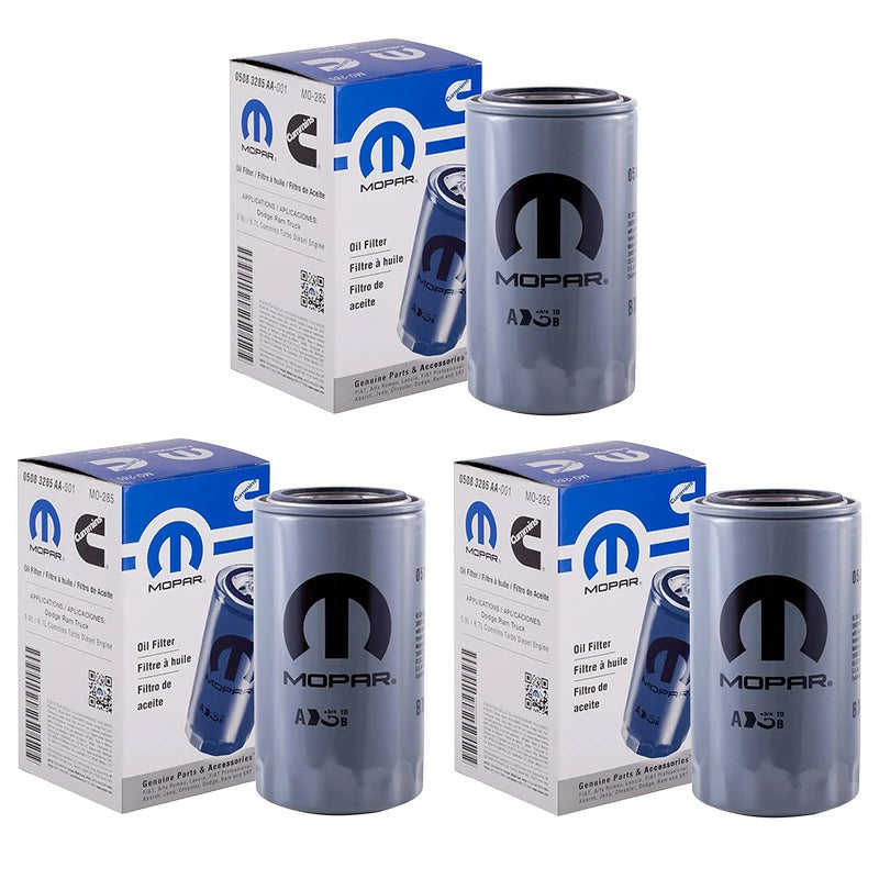 5083285AA Mopar Oil Filter Dodge Ram - 3 Pack