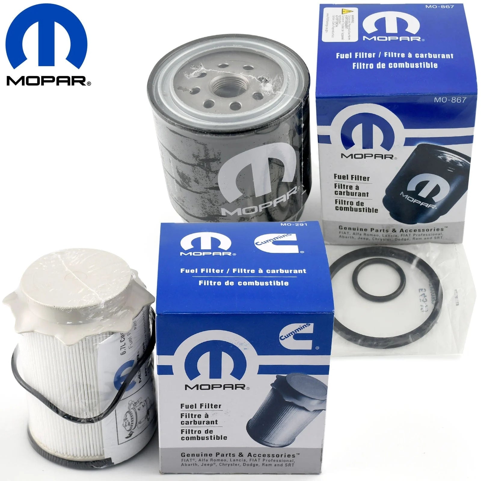 Mopar 68197867AB 68065608AB Doge Ram Fuel Filter Kit