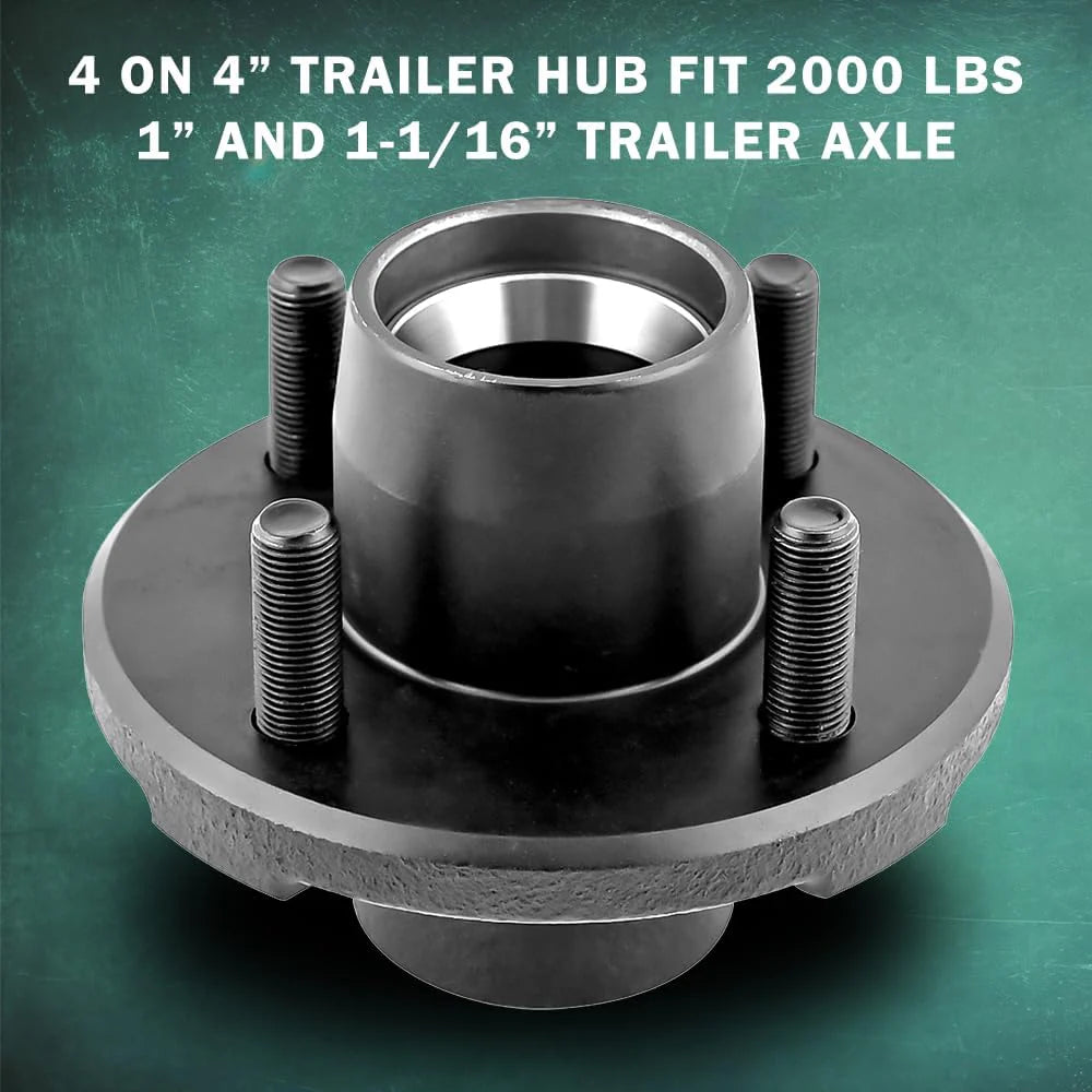 4 on 4" 4 Lug Trailer Idler Hub Kit - ONLY for 2000 lbs Trailer Axles