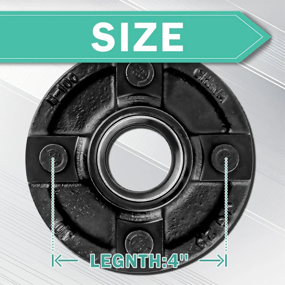 4 on 4" 4 Lug Trailer Idler Hub Kit - ONLY for 2000 lbs Trailer Axles