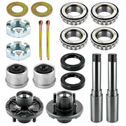 4 on 4" Bolt Idler Hub Trailer Axle Kit - 1" Round BT8 Spindle