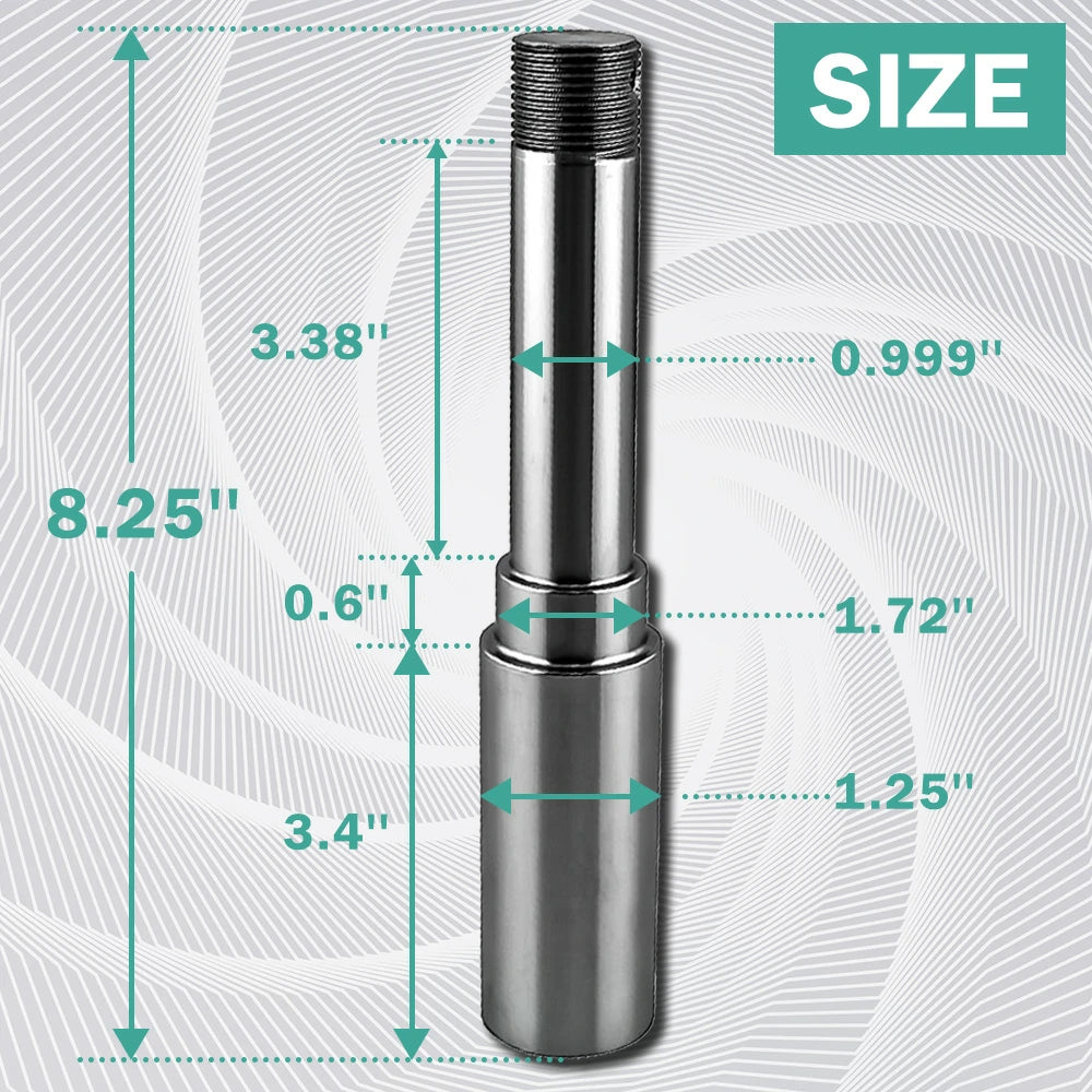 4 on 4" Bolt Idler Hub Trailer Axle Kit - 1" Round BT8 Spindle