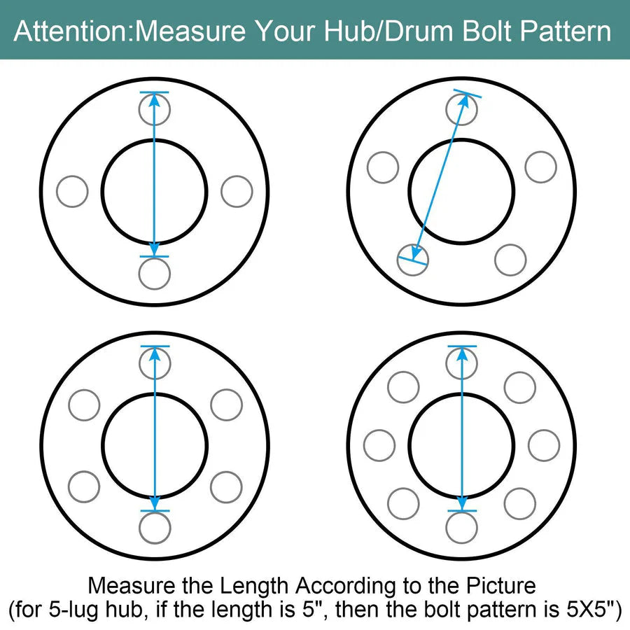 3500 Lbs Axle Trailer Brake Hub Drum Kit 10" X 2-1/4" 5 on 4.5" - 22001K 008-247-05, 84546
