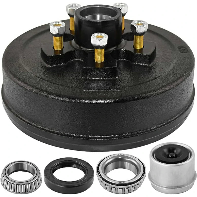 Heavy Duty 3500 lbs Trailer Brake Drum & Hub Kit 5 on 5" BC 5 Bolt