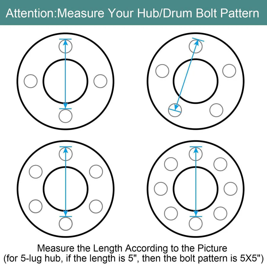 5x5" 5 Lug Trailer Idler Hub Kit - 3500 lbs Axle Hub Assembly