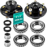 5x5" 5 Lug Trailer Idler Hub Kit - 3500 lbs Axle Hub Assembly