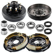 7000lbs Axle Electric Trailer Brake Kit - 12" with 8-6.5" Hub Drum