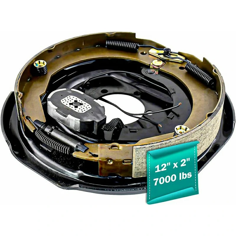 7000 lbs Right Hand Electric Trailer Brake Assembly - 12" x 2"