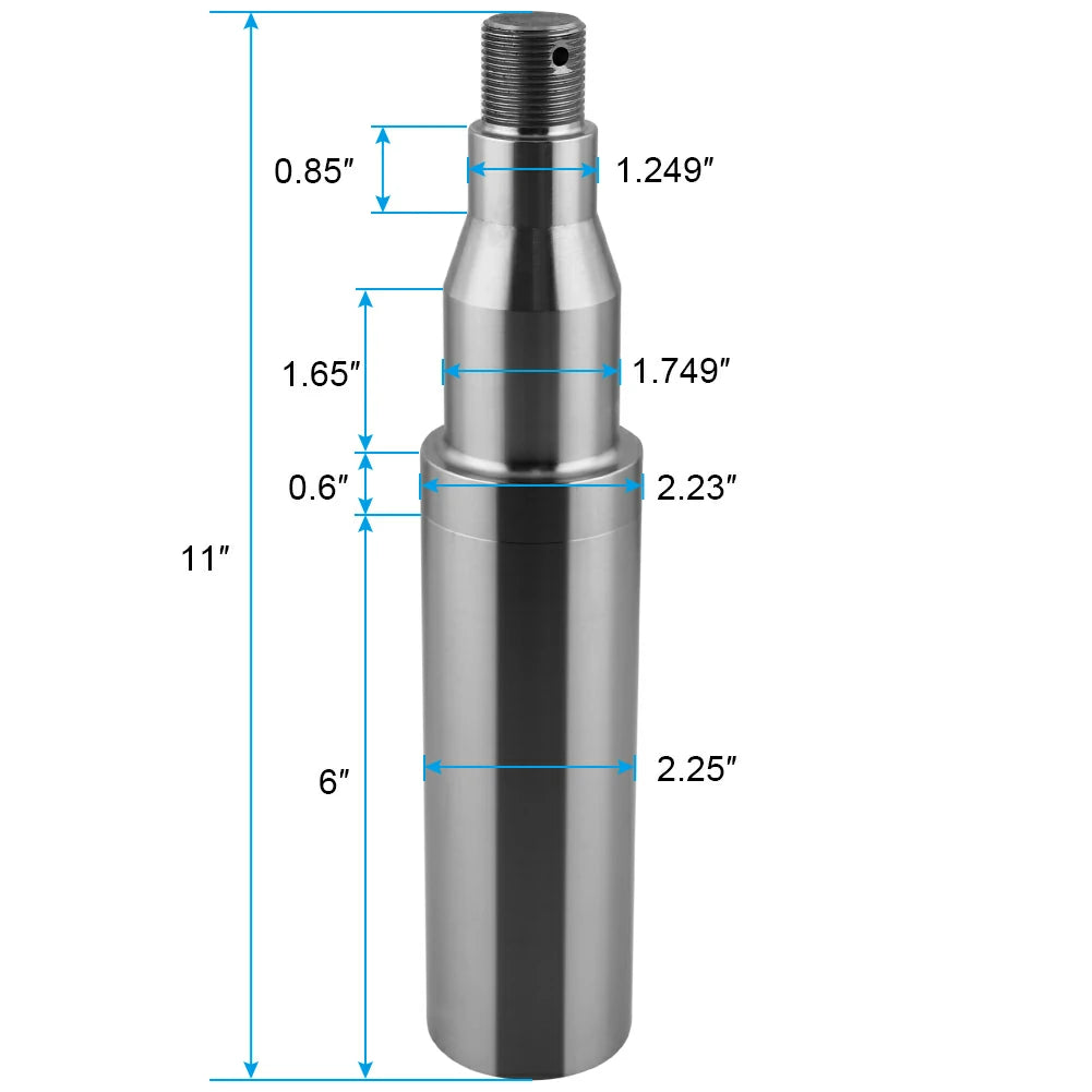 7000# Round Spindle #42 - 2.25" x 6" fits Dexter ALKO Axis Trailer Axle Shaft