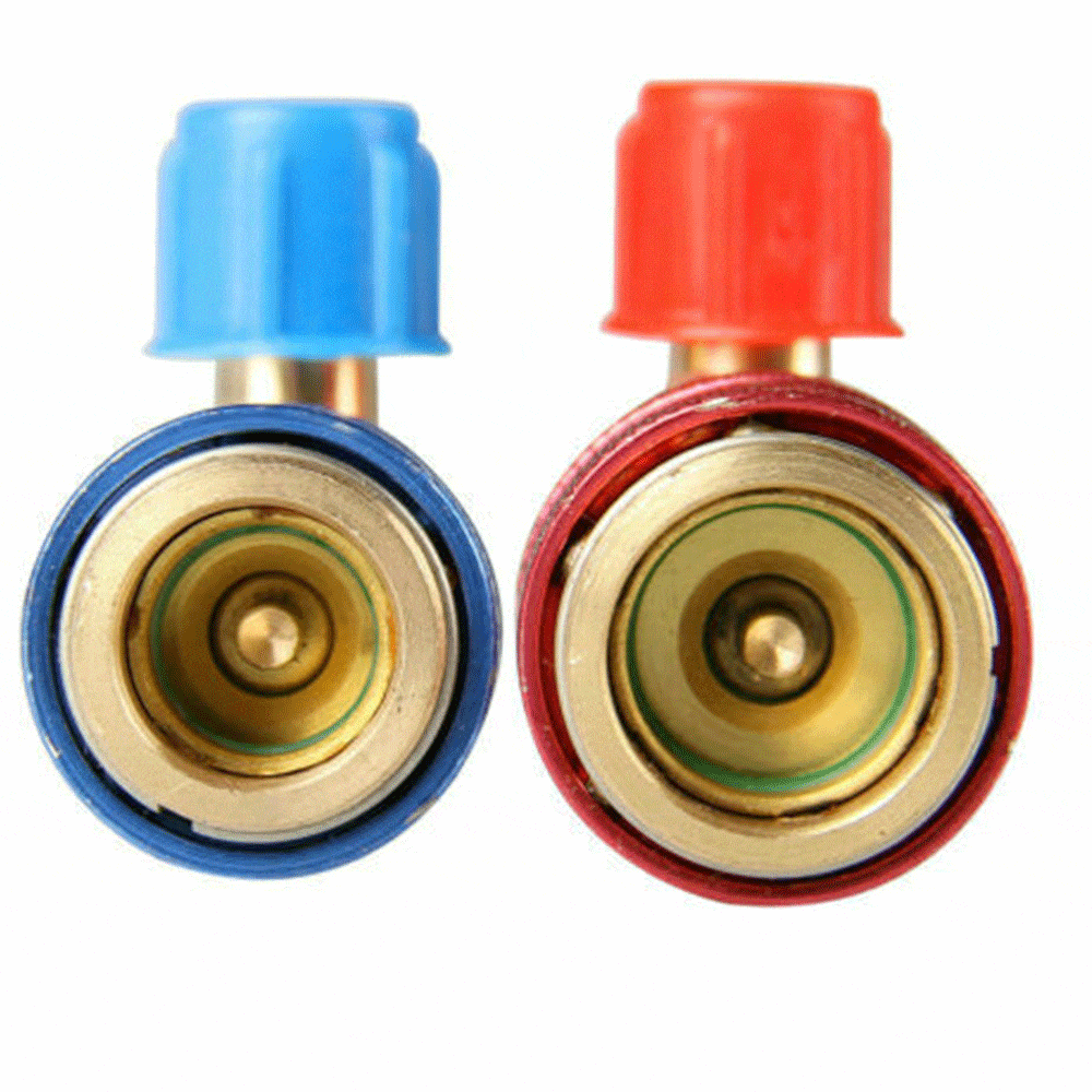 R134A Quick Coupler Adapter Kit High & Low Side 1/4 SAE 2PCS