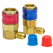 R134A Quick Coupler Adapter Kit High & Low Side 1/4 SAE 2PCS