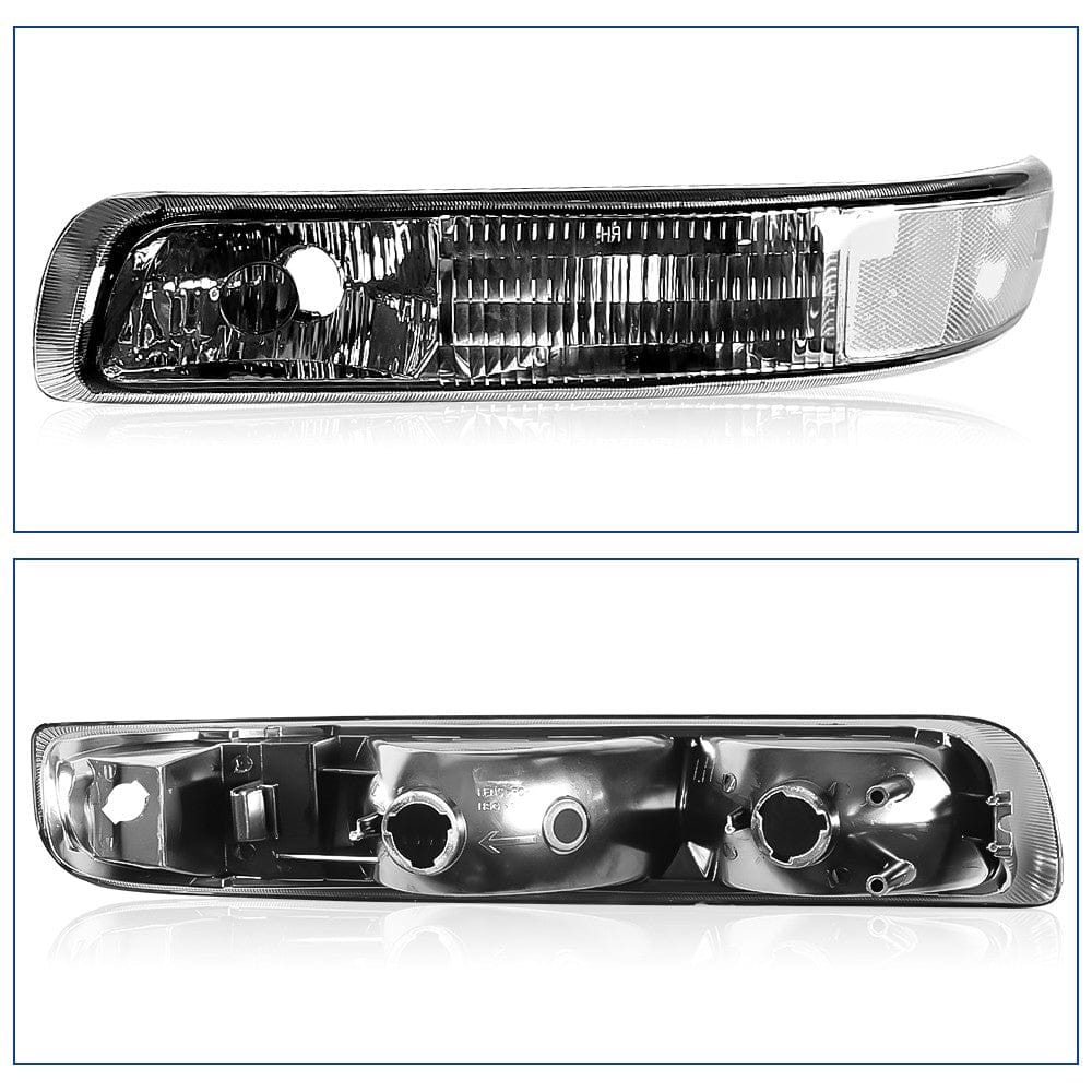 Black Headlights Fit For Chevy Silverado 1999-2002 Tahoe Suburban 1500 2000-2006