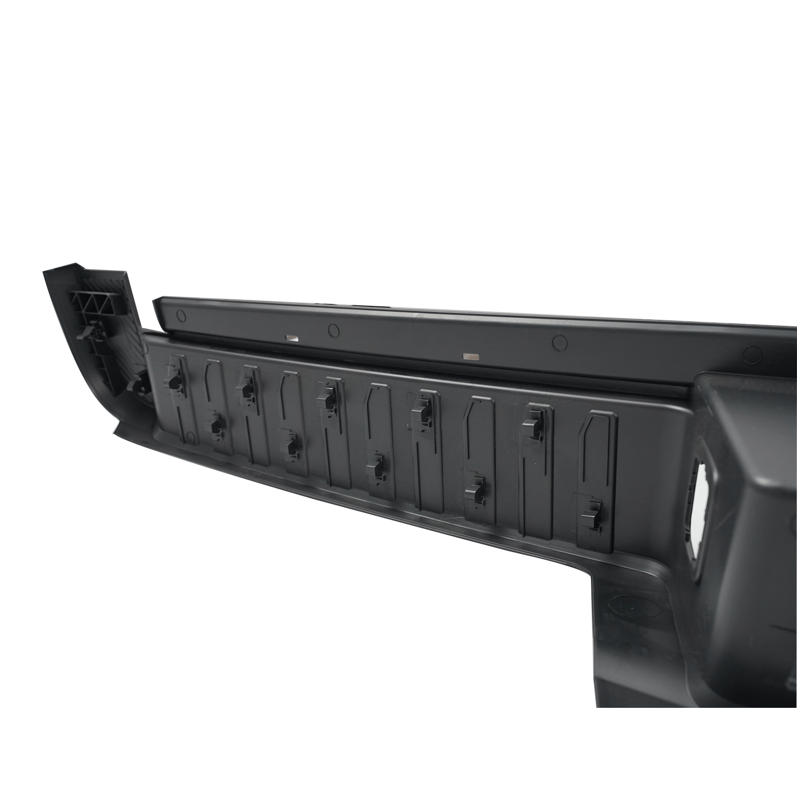 Black Rear Bumper Step Pad Fit For Ford F-150 2021-2023 w/Tow W/o Park Hole