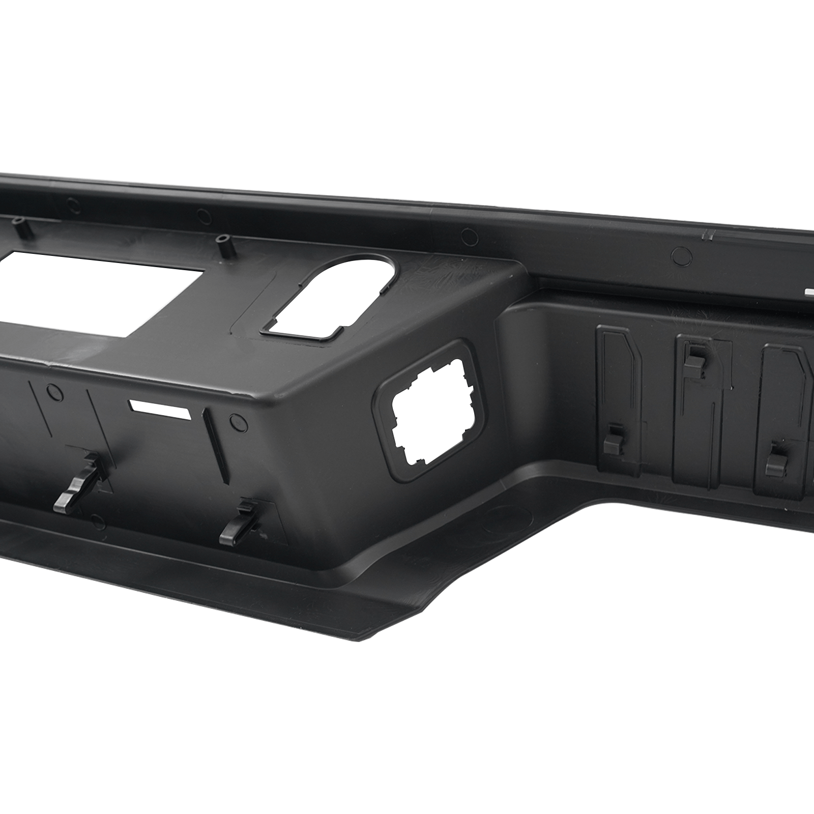 Black Rear Bumper Step Pad Fit For Ford F-150 2021-2023 w/Tow W/o Park Hole