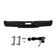 Black Rear Setp Bumper w/ Light fit for Ford F150 2004-2006 w/o Sensor Hole