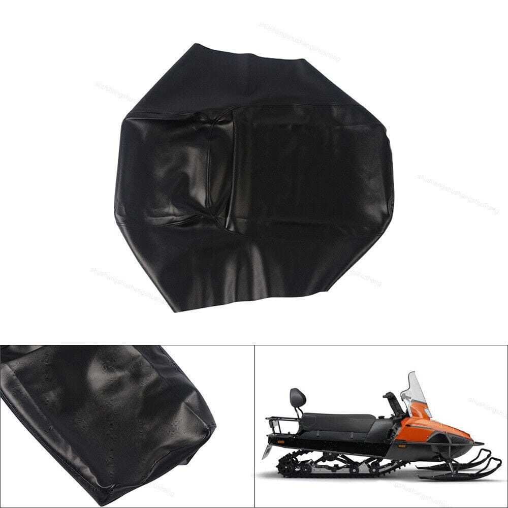 Black Replacement Syn Leather Seat Cover Fit for YAMAHA VK 540 1993-2015
