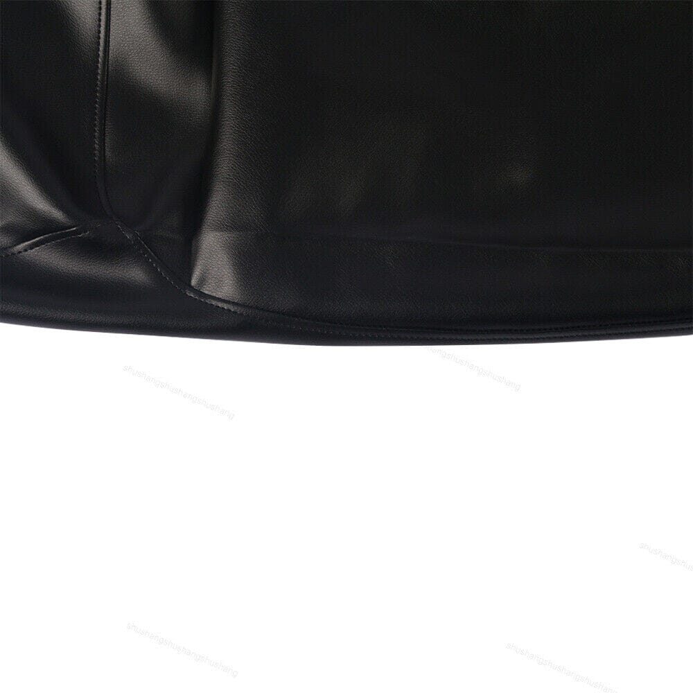 Black Replacement Syn Leather Seat Cover Fit for YAMAHA VK 540 1993-2015