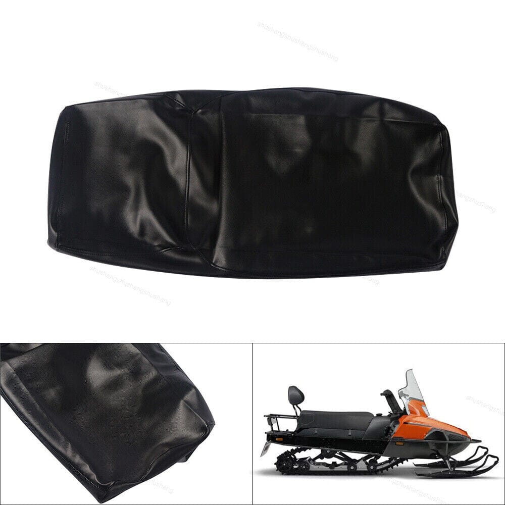 Black Replacement Syn Leather Seat Cover Fit for YAMAHA VK 540 1993-2015