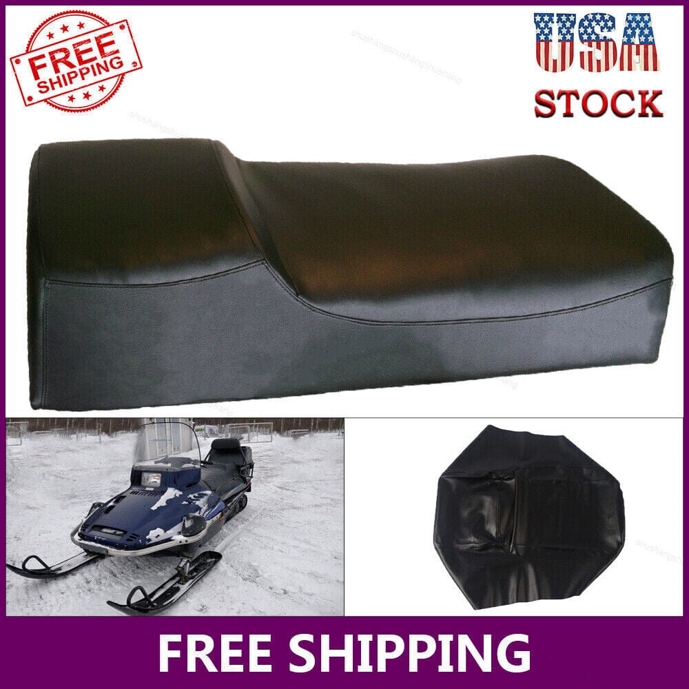 Black Replacement Syn Leather Seat Cover Fit for YAMAHA VK 540 1993-2015
