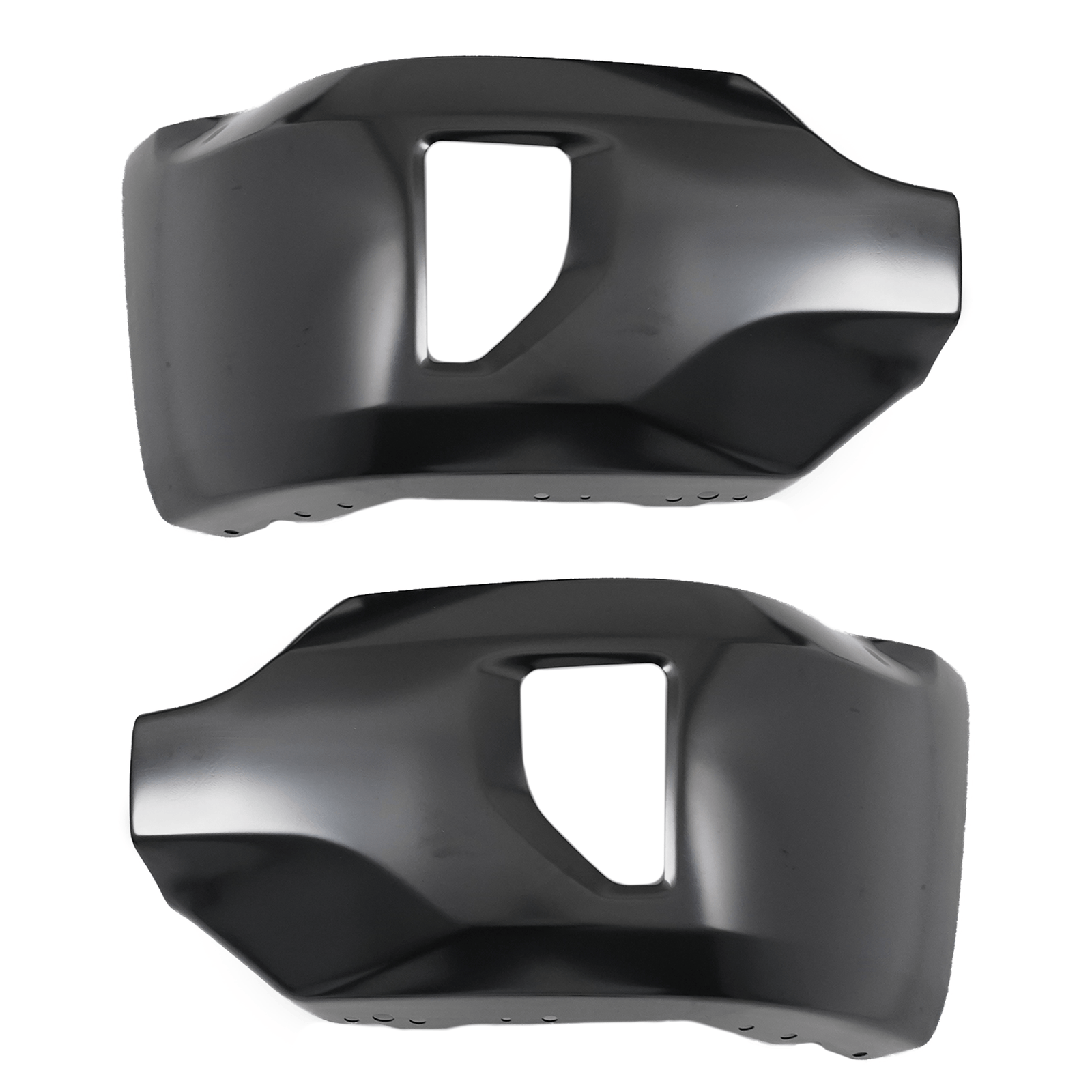 Black Steel Front Bumper Face Bar Fit For Chevy Silverado 1500 16-19 w/Fog Holes