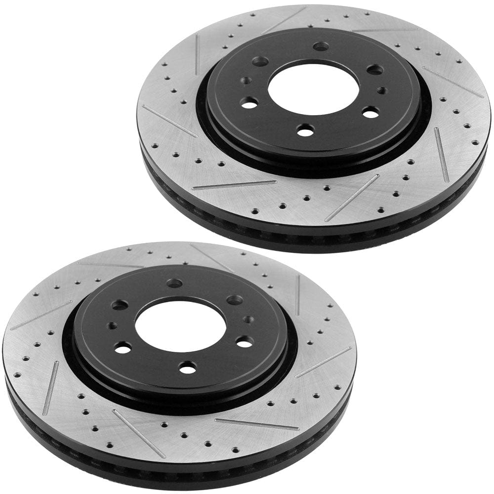 Ford F-150 Front Drilled Slotted Brake Rotor Kits 2010-2020