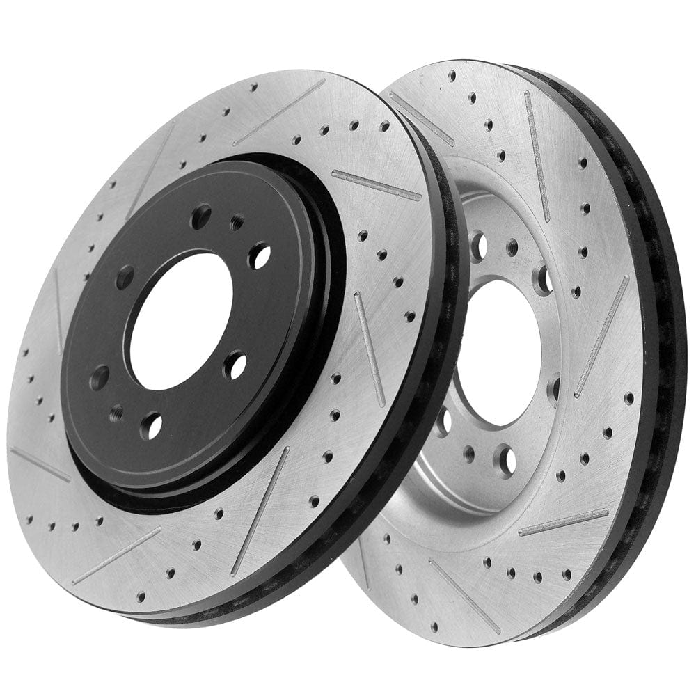 Ford F-150 Front Drilled Slotted Brake Rotor Kits 2010-2020