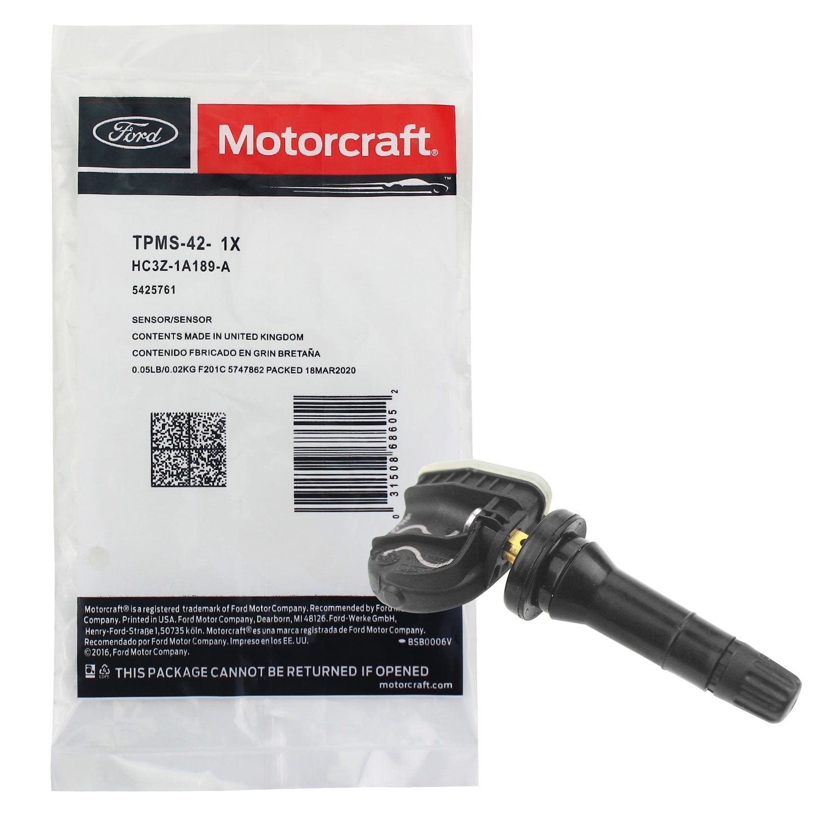 Motorcraft TPMS-42 Tire Pressure Monitor Sensor Tpms FORD LINCOLN