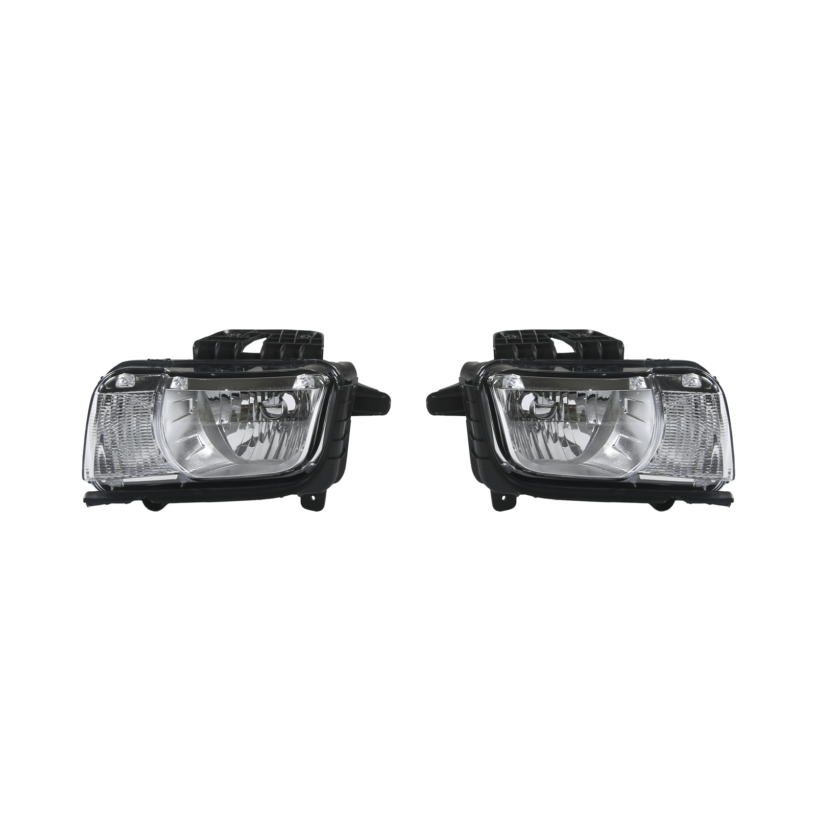 2010-2013 Chevy Camaro Chrome Halogen Headlights LH RH Pair