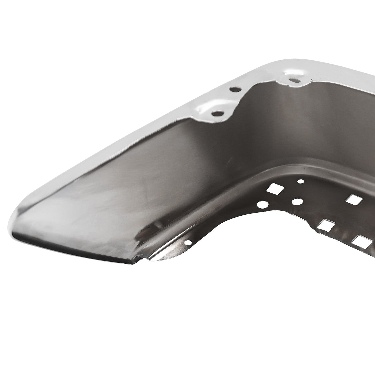 Chrome Left Rear Bumper End Cap w/o Park Sensor Hole Fit For Toyota Tundra 14-21