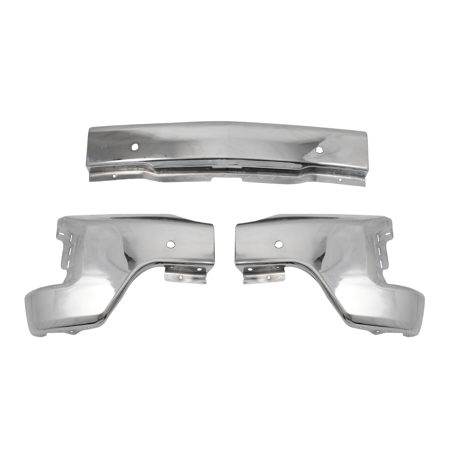 Chrome Steel Front Bumper Face Bar Fit For Chevy Silverado 1500 19-22