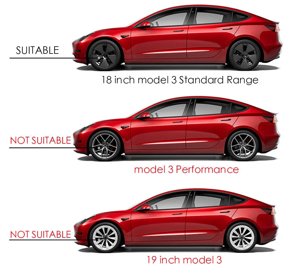Model 3 2017-2023 Arachnid Hubcaps 18 Inches Wheel Covers Wheel Caps
