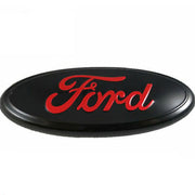 Ford F-150 2004-2014 Front Grille 9 Inch Black & Red Oval Emblem
