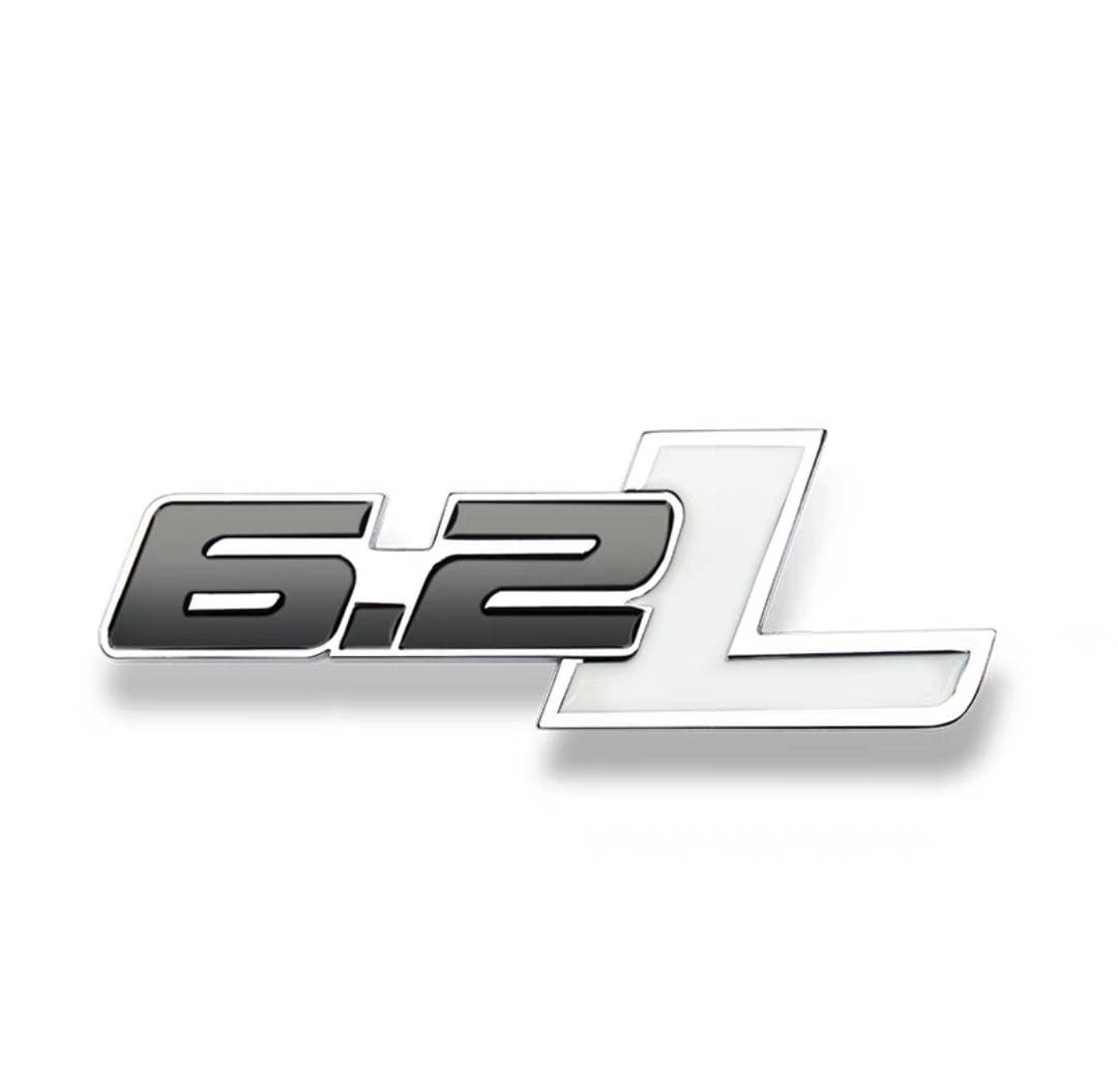 Ford F-150 Raptor 6.2L Rear Emblem - Black & White Badge Decal (2010-2014)