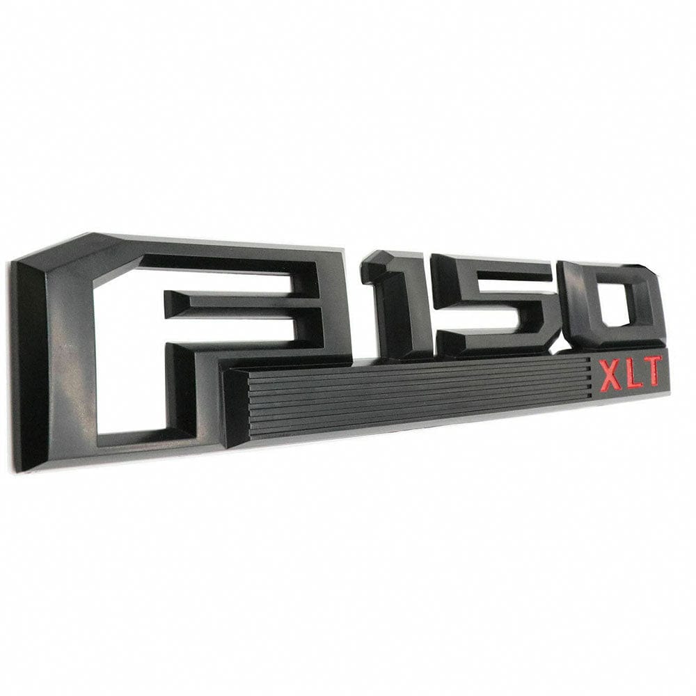 Ford F-150 XLT Fender Emblem - Red & Black OEM Replacement Badge FL3Z-16720-D