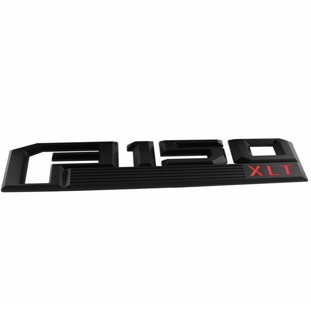 Ford F-150 XLT Fender Emblem - Red & Black OEM Replacement Badge FL3Z-16720-D