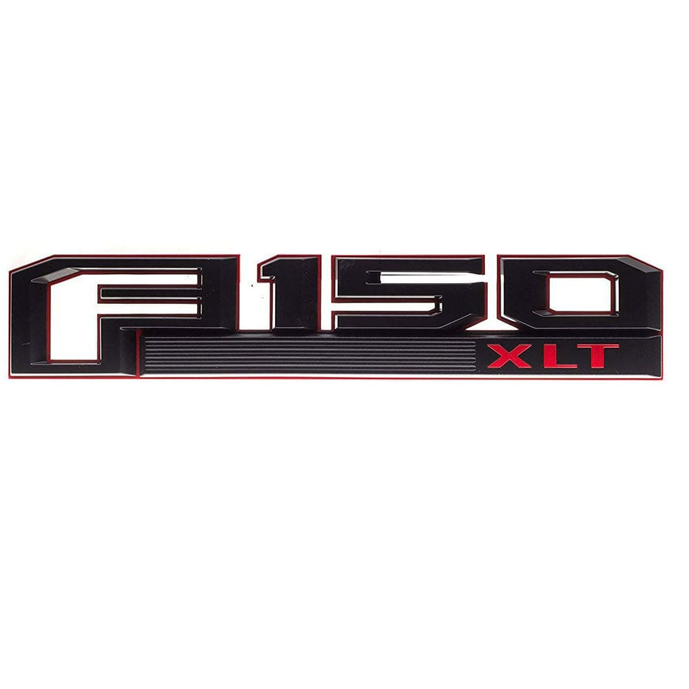 Ford F150 XLT Fender Emblem GL3Z-16720-C/D - Red & Black Side Badge Decal