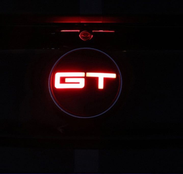 Ford Mustang GT LED Emblem Rear blue light