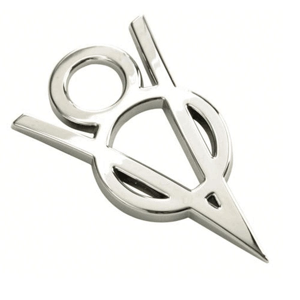 Ford V8 Racing Emblem Chrome M-7843-V8