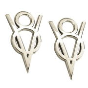 Ford V8 Racing Emblem Chrome M-7843-V8
