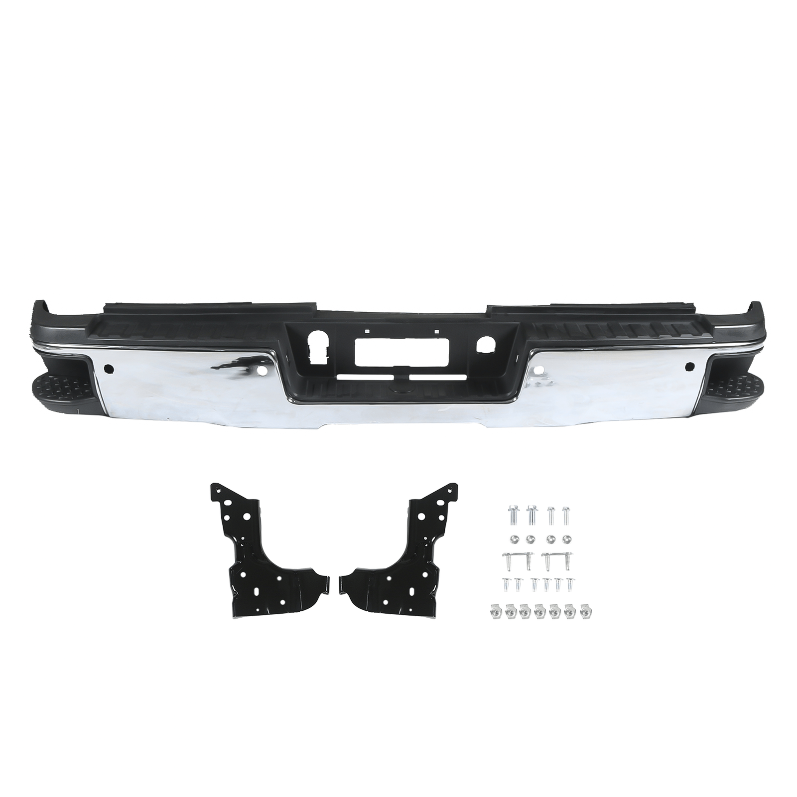 Fit For Chevy Silverado 2500 3500 HD 15-19 Dual wheels Rear Back Bumper Face Bar