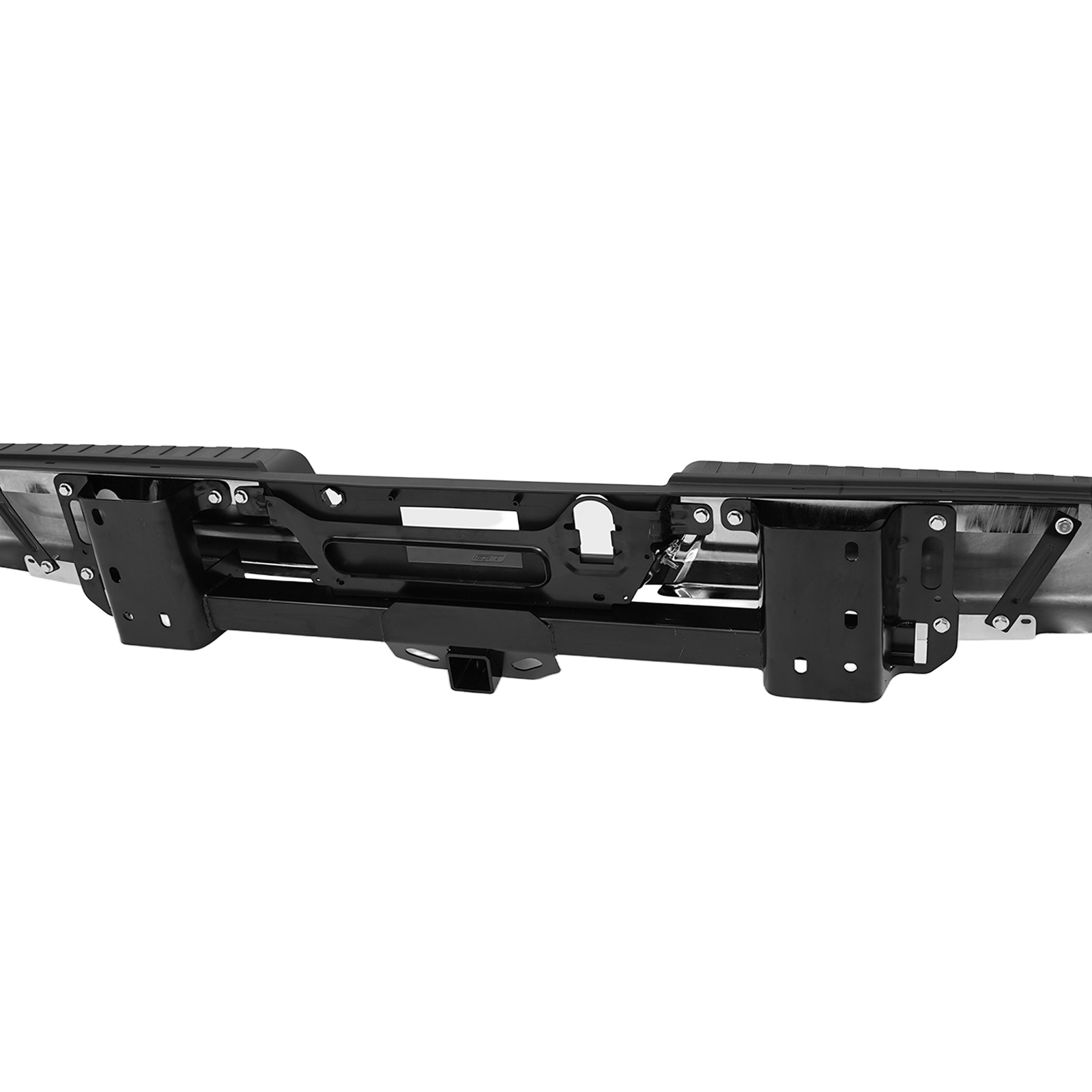 Fit For Ford F-150 21-23 Chrome Rear Bumper Assembly W/Max Tow W/O Sensor Holes
