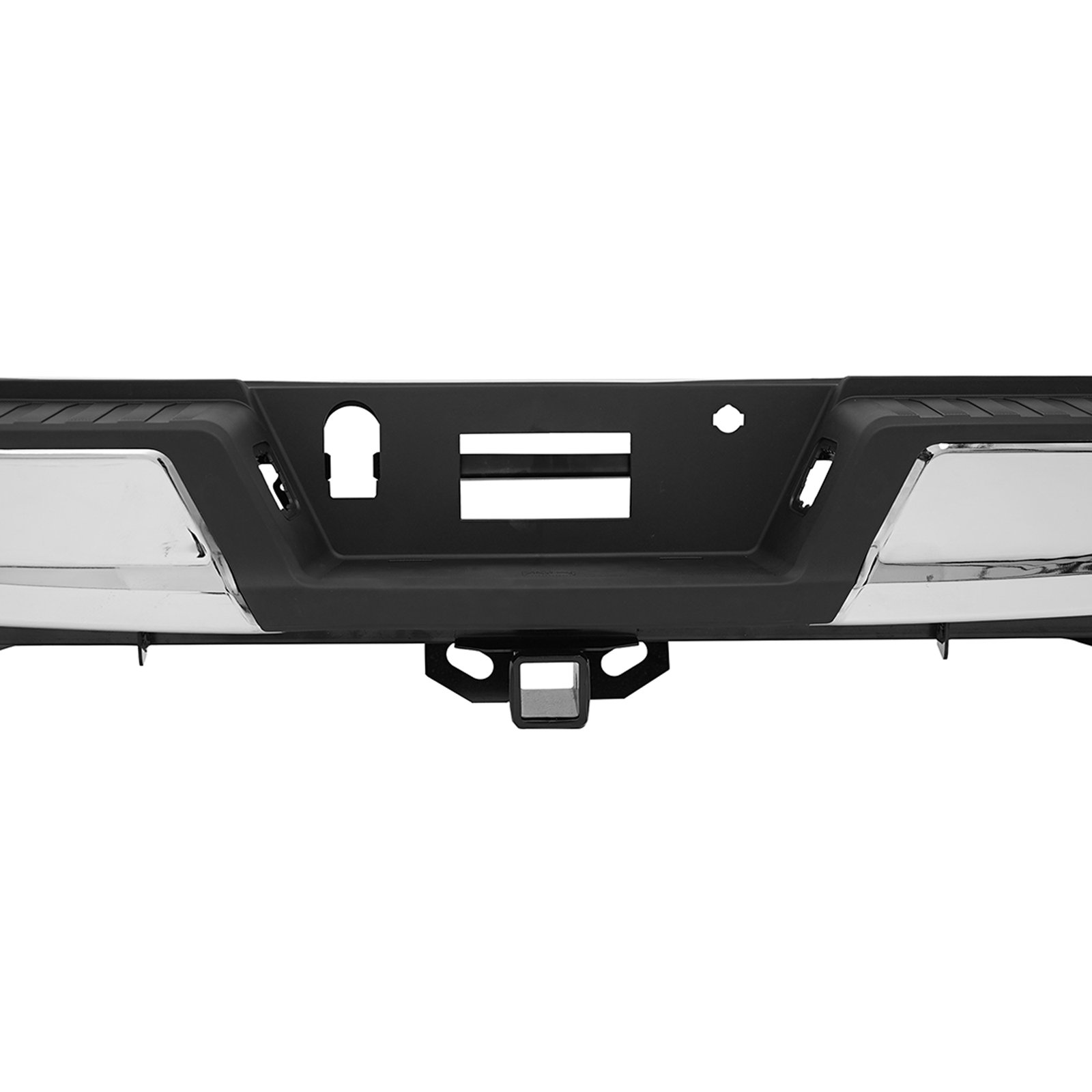 Fit For Ford F-150 21-23 Chrome Rear Bumper Assembly W/Max Tow W/O Sensor Holes
